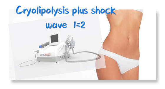 Draagbare van het Vermageringsdieetmachie van Cryolipolysis Koele de Schokgolftherapie voor Cellulite-Vermindering