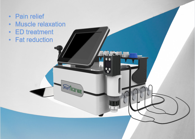 De draagbare Machine van de de Drukgolftherapie van EMS Tecar voor Gezichtsbehandeling/Erectiele Dysfunctie/Pijnhulp/Rehabilitatie