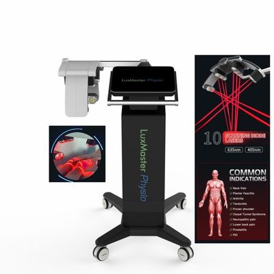Glas 3 de Machine van de de Laserfysiotherapie van 405nm 635nm met 12,1 Duim het Scherm